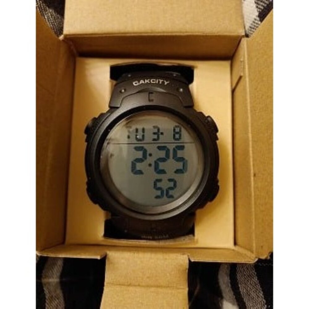 New Mens Digital Sports Watch LED Screen Large Face Military Watches for Men